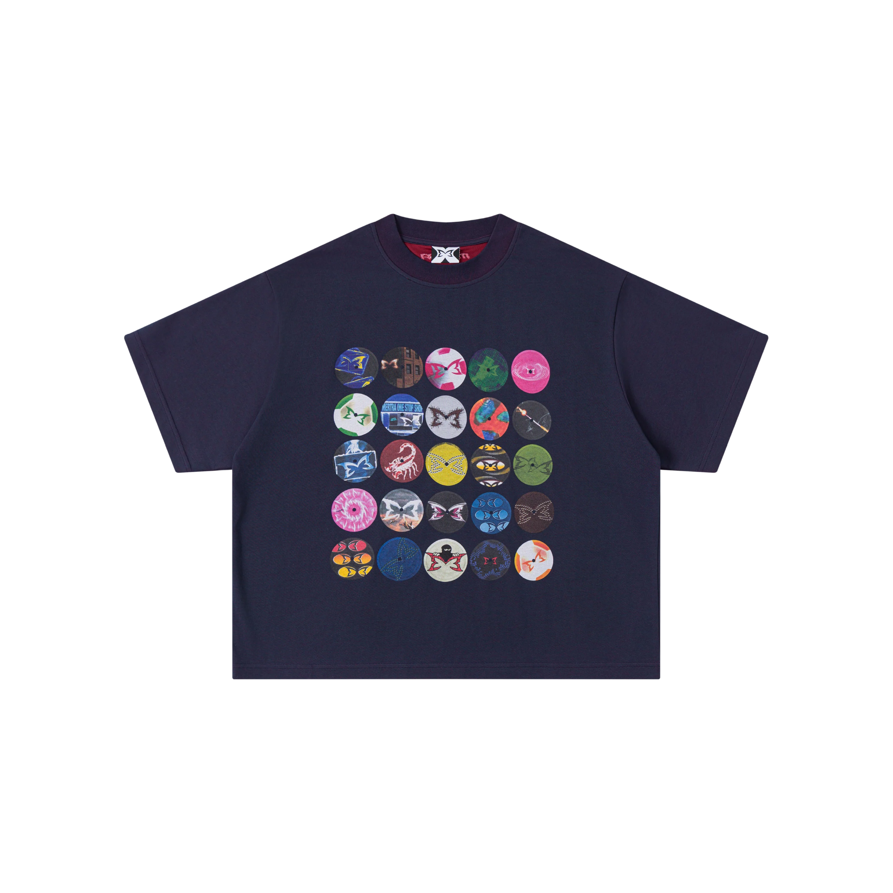 MERTRA ARCHIVE DISK TEE (NAVY)
