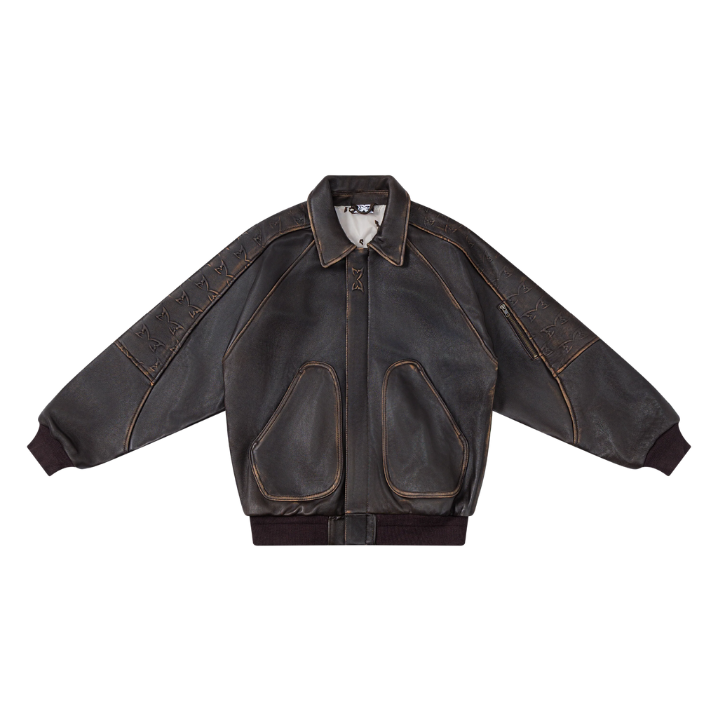 MERTRA AGED LEATHER JACKET
