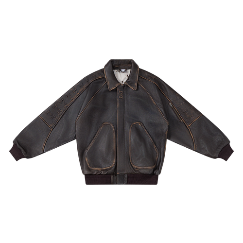 MERTRA AGED LEATHER JACKET