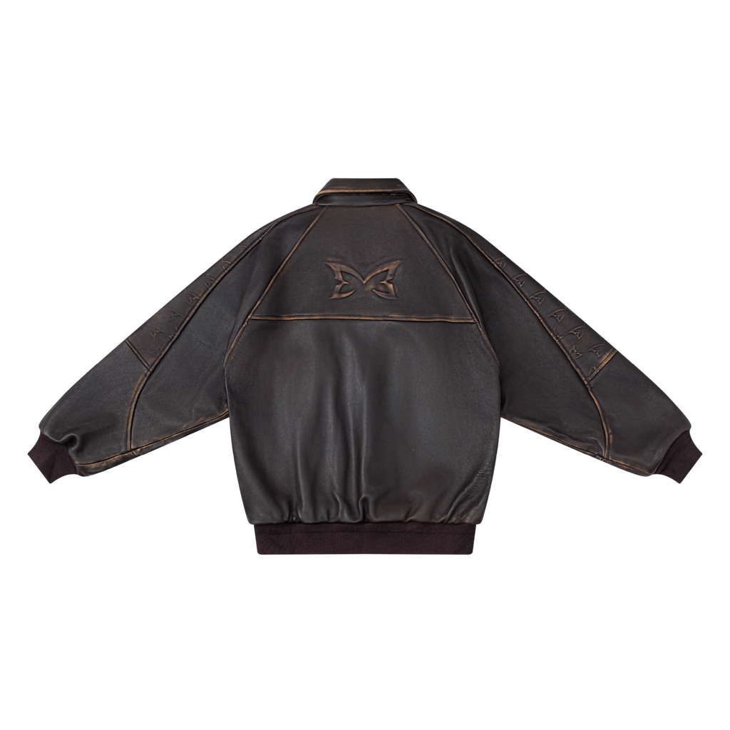 MERTRA AGED LEATHER JACKET