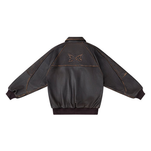 MERTRA AGED LEATHER JACKET