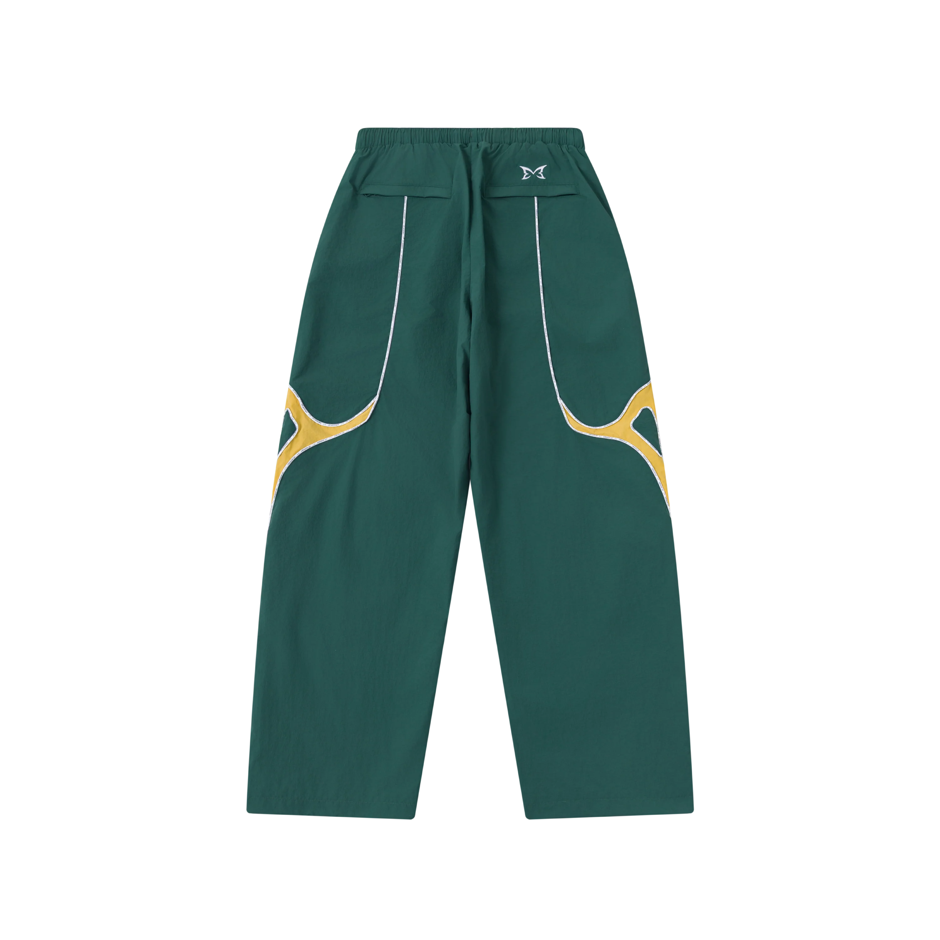 MERTRA DOWN UNDA TRACK PANTS (GREEN / YELLOW)