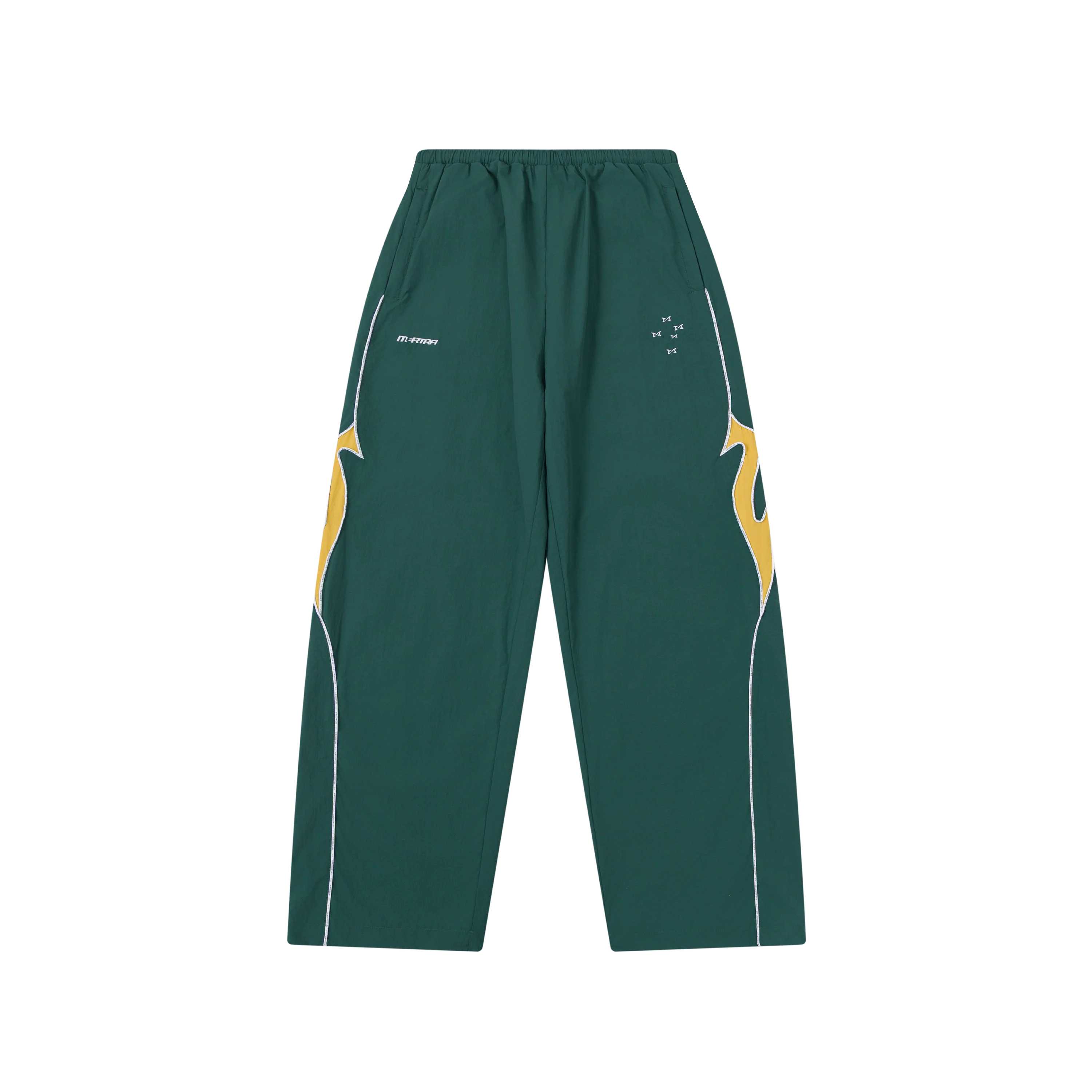 MERTRA DOWN UNDA TRACK PANTS (GREEN / YELLOW)