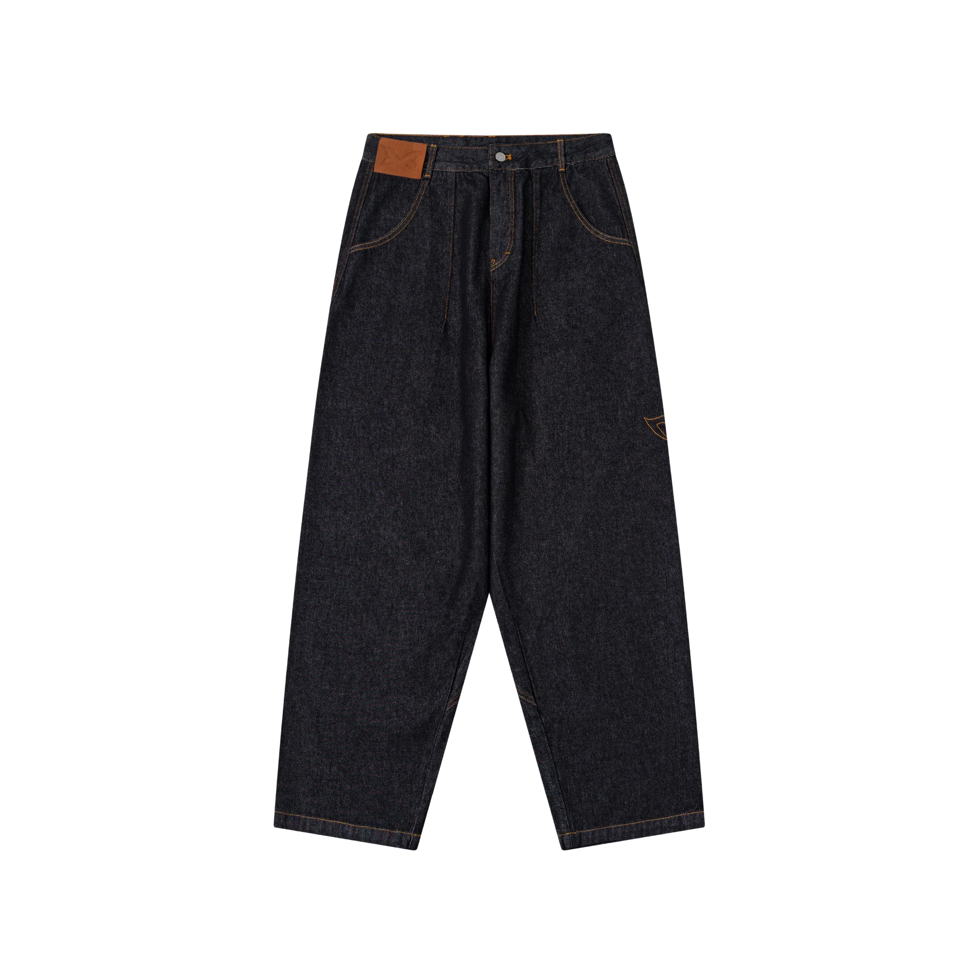 パンツ mertra bigstep denim Black 30 MERTRA REVERSE BIGSTEP DENIM (BLACK / GOLD)