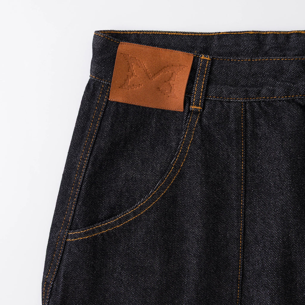MERTRA REVERSE BIGSTEP DENIM (BLACK / GOLD)