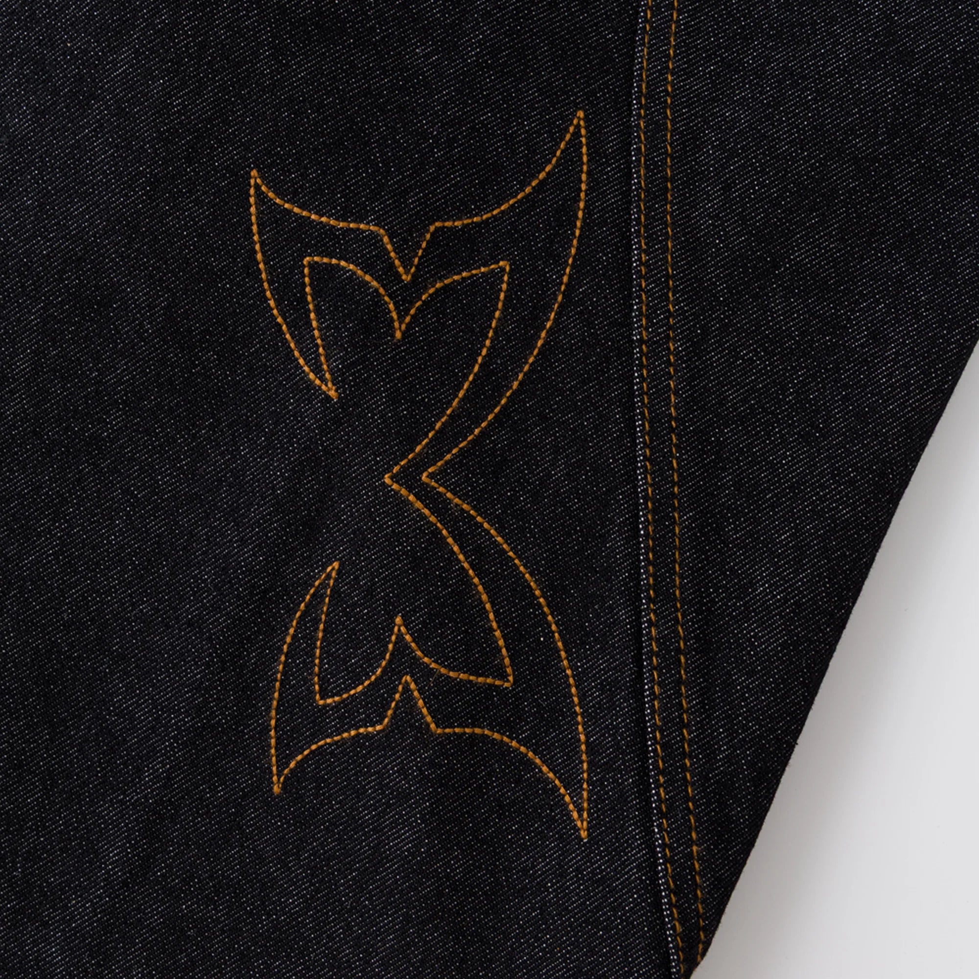MERTRA REVERSE BIGSTEP DENIM (BLACK / GOLD)