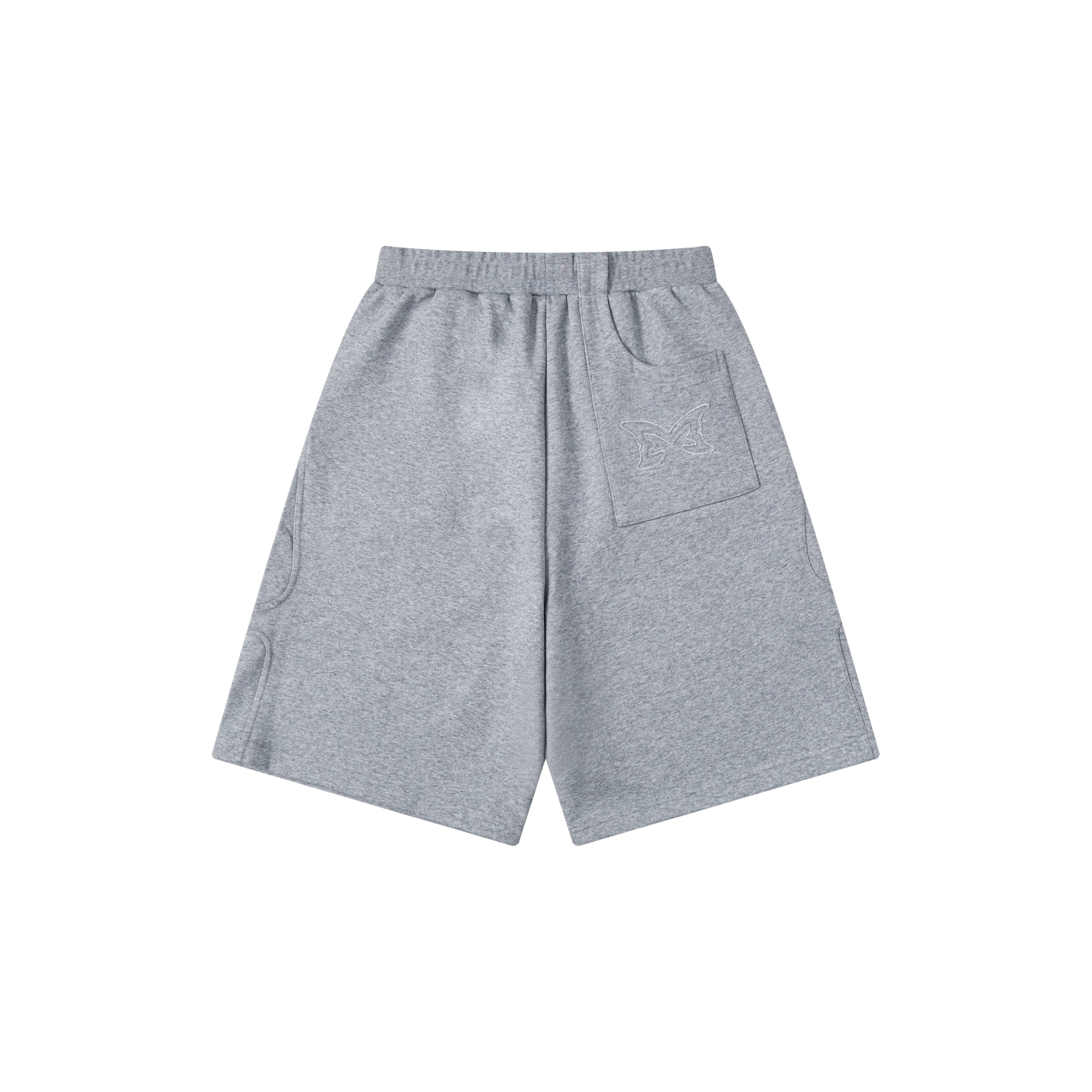 MERTRA SPLIT PANEL TRACKSUIT SHORTS (GREY)