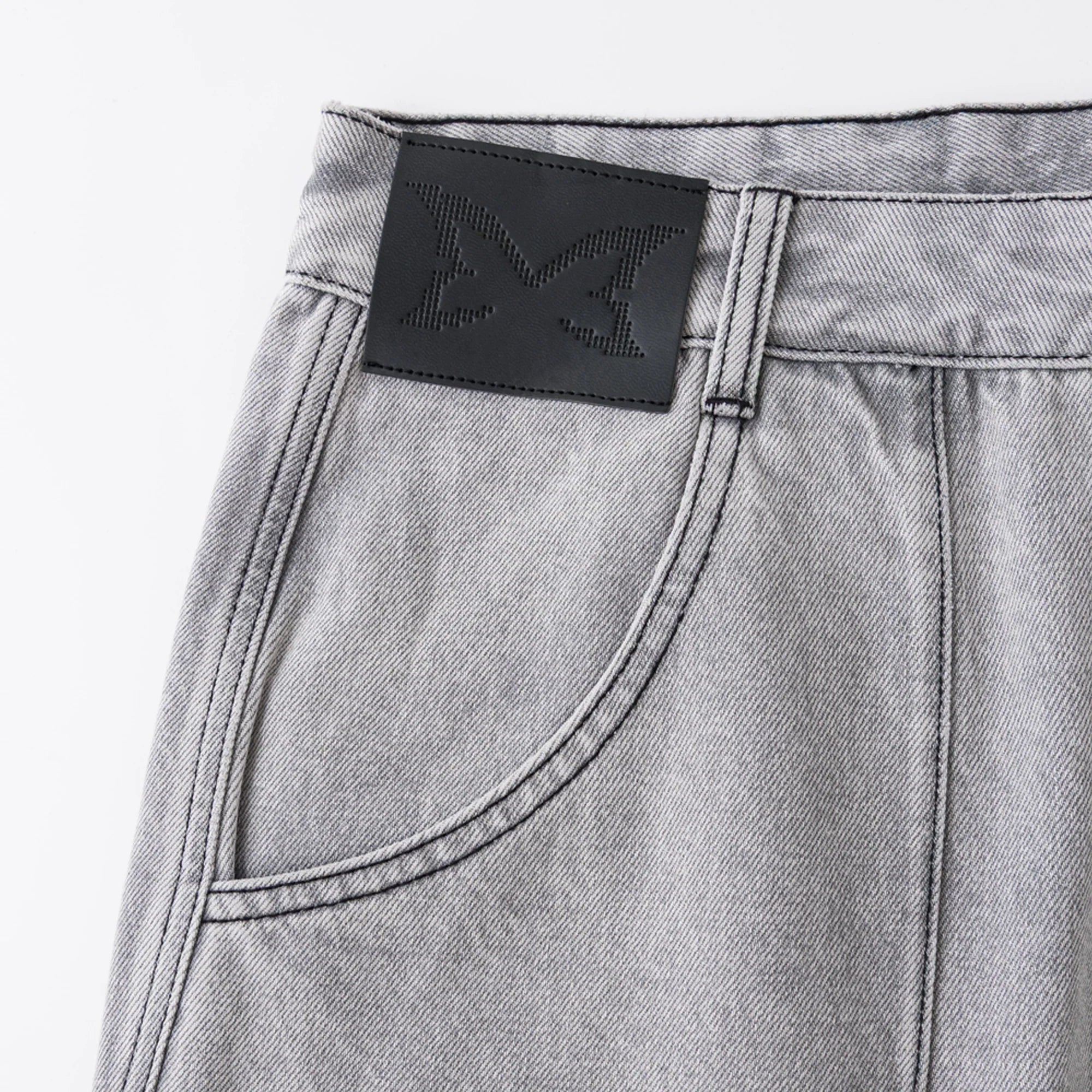 MERTRA REVERSE BIGSTEP DENIM (GREY / BLACK)