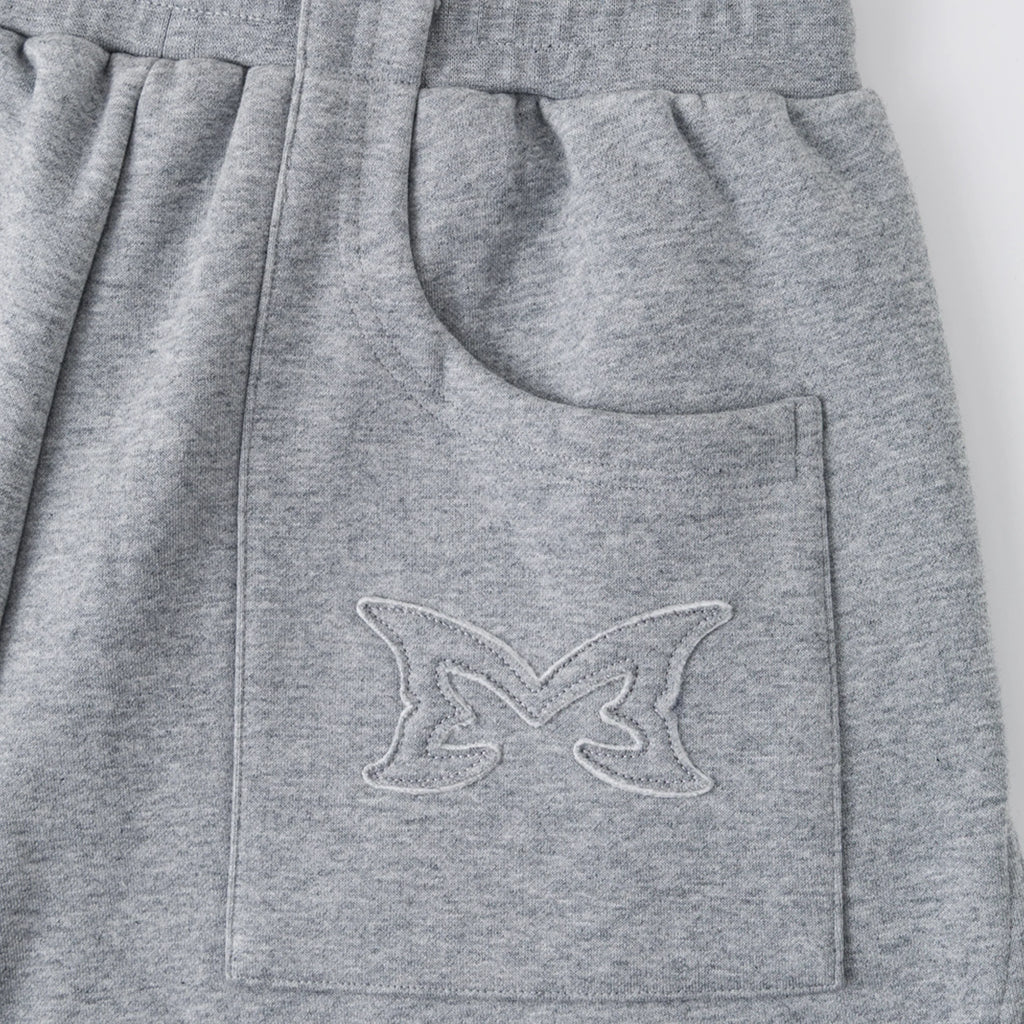 MERTRA SPLIT PANEL TRACKSUIT SHORTS (GREY)