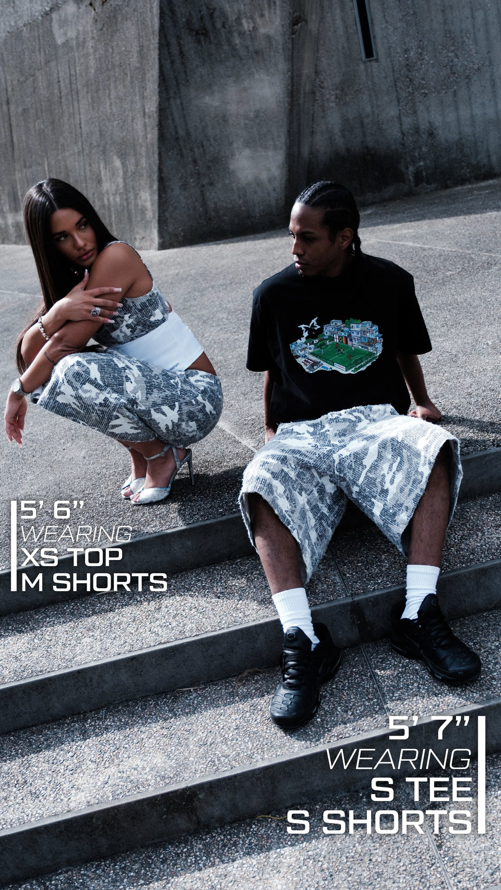MERTRA TEXTURED CAMO SHORTS
