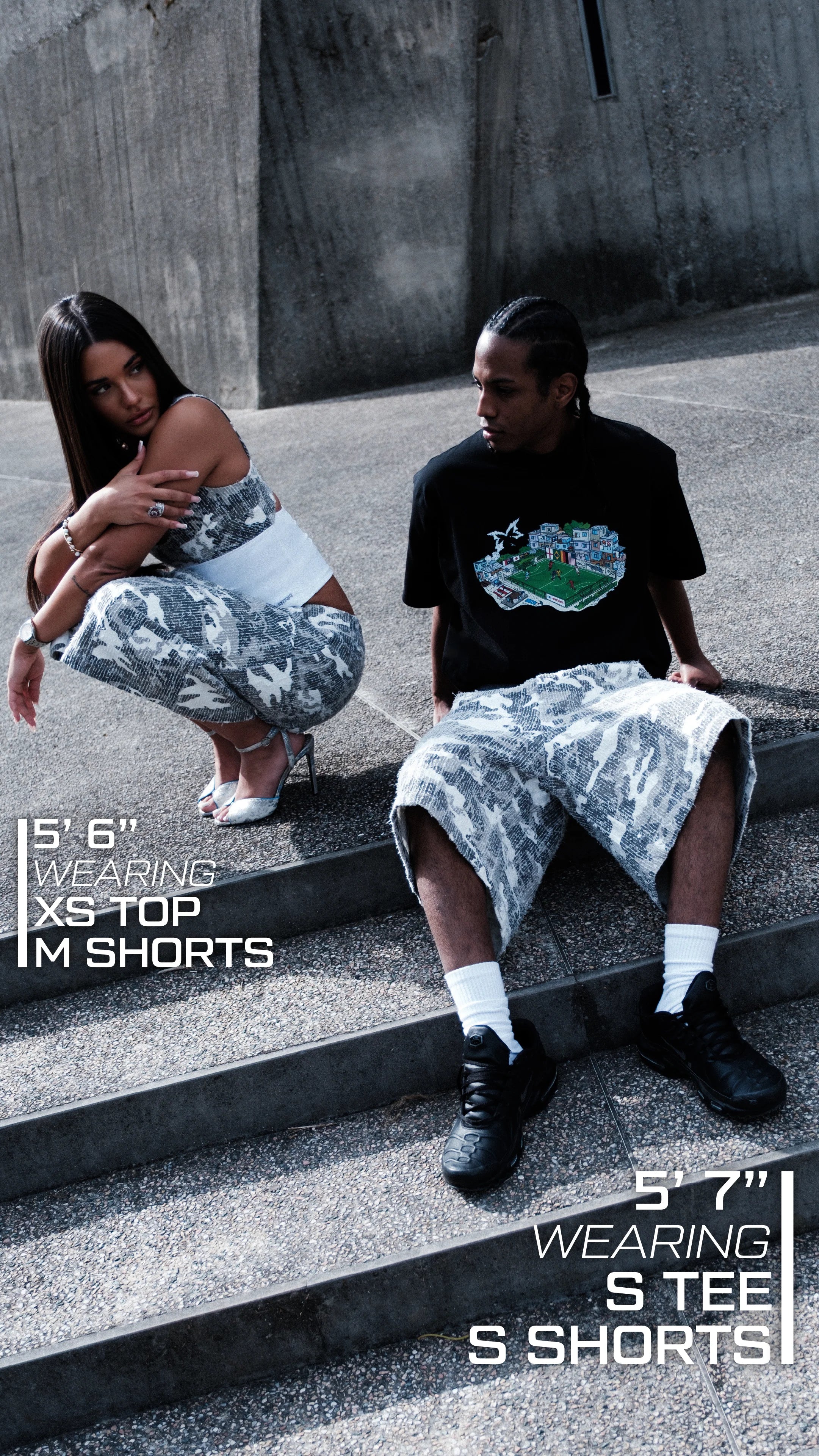 MERTRA TEXTURED CAMO SHORTS