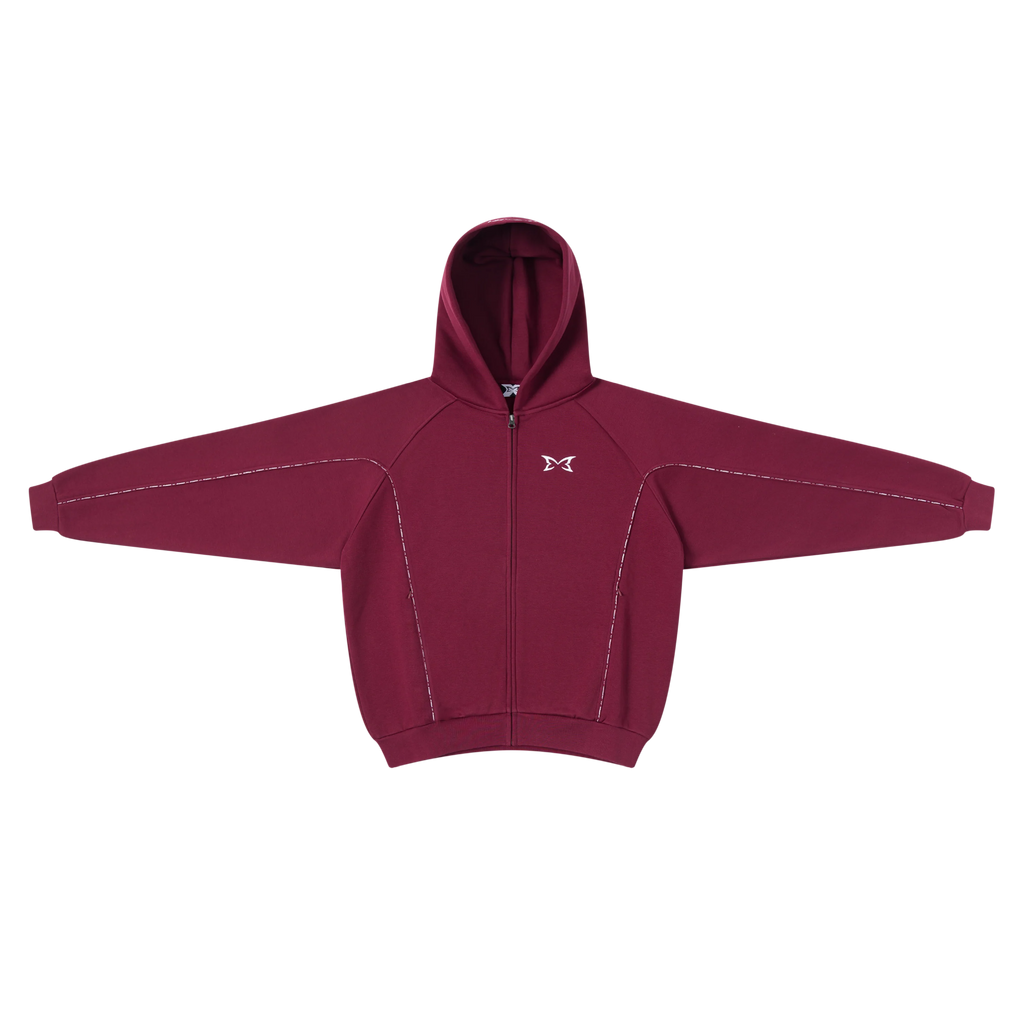 MERTRA PIPING HOOD MAROON
