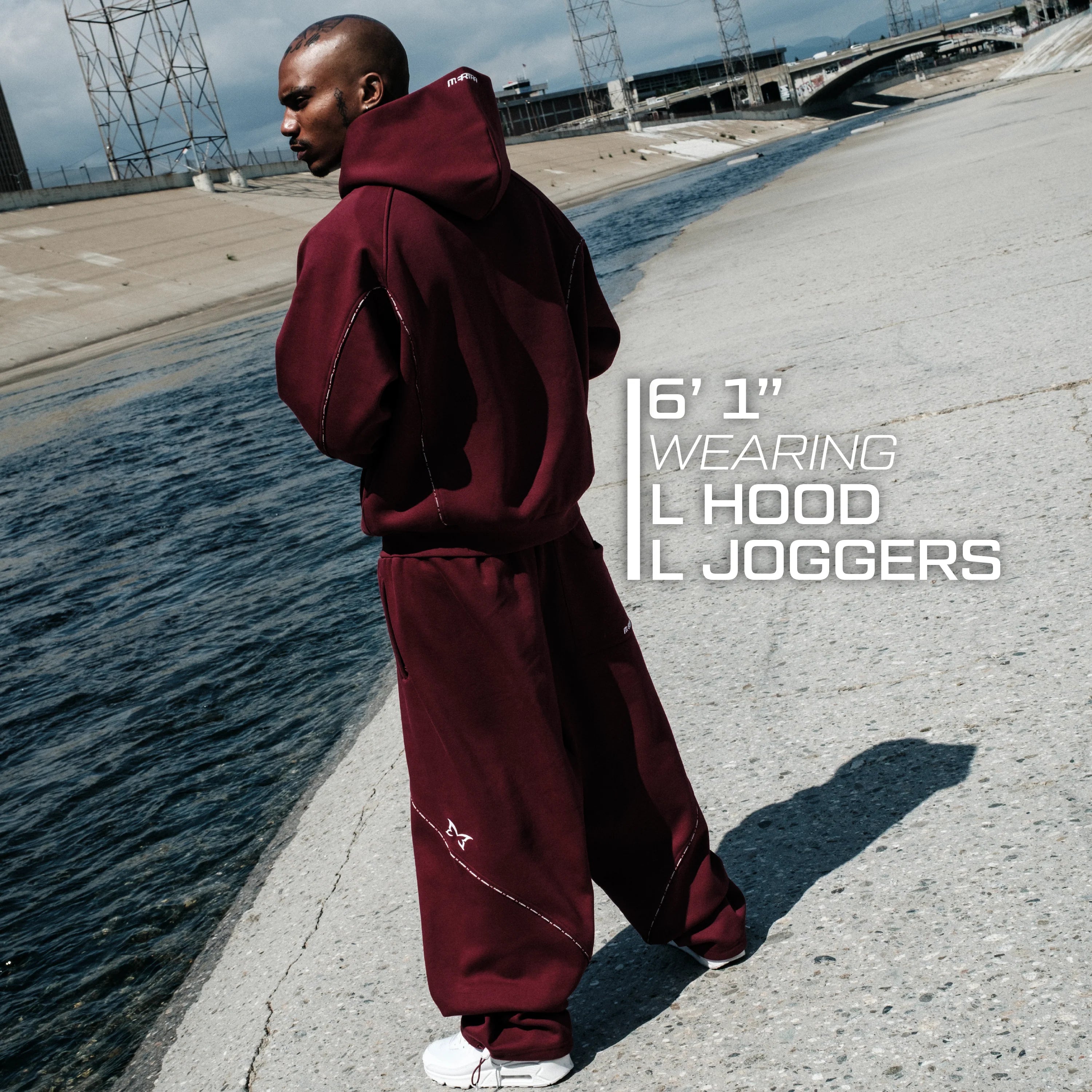 MERTRA PIPING HOOD (MAROON)