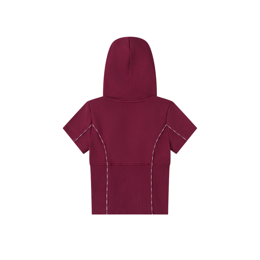 MERTRA WOMEN’S PIPING TOP MAROON