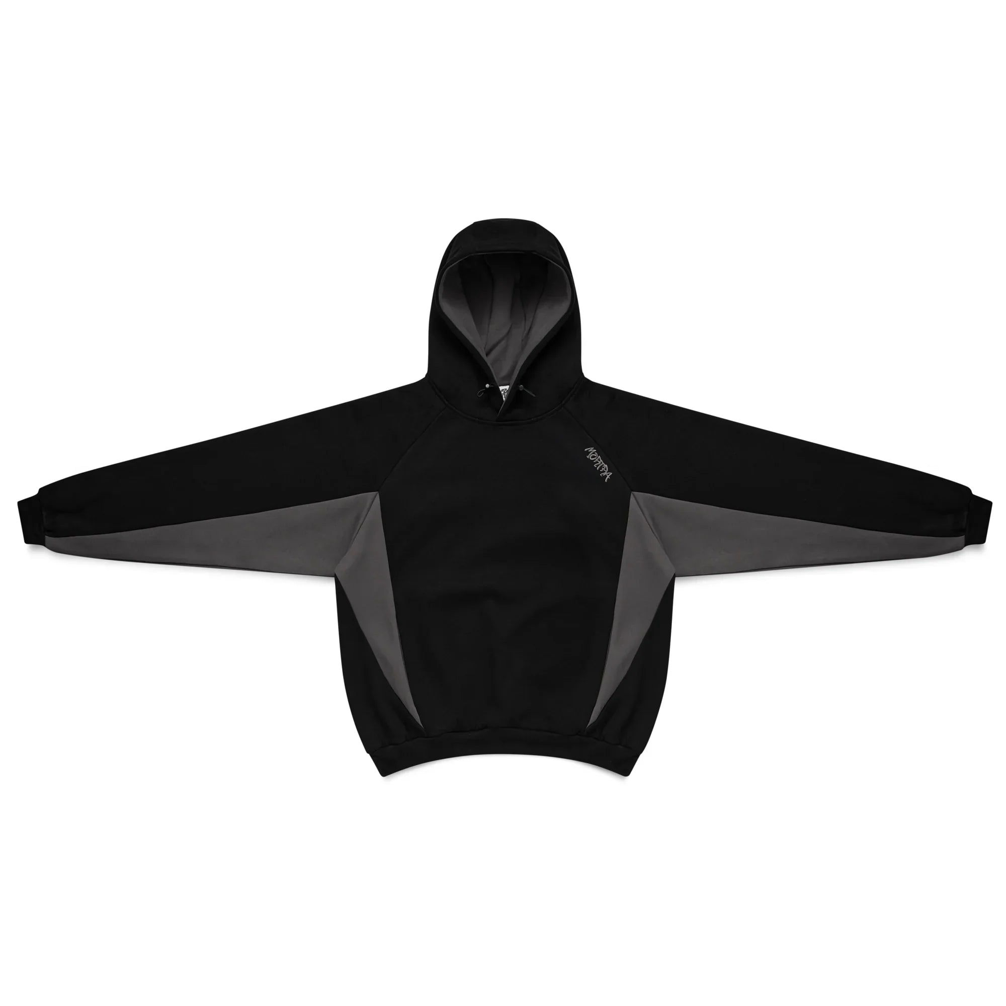 Mertra Bigstep Hood (Black/Grey) Front View