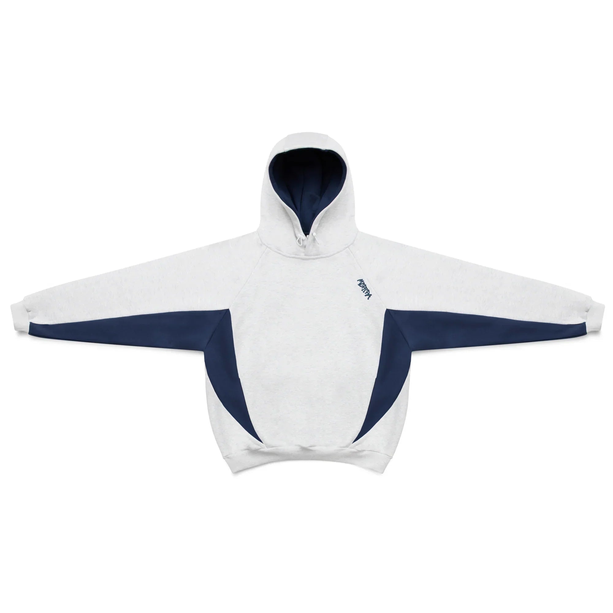 Mertra Bigstep Hood (Grey/Navy) Front View