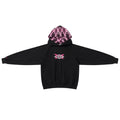 MERTRA x Umbro Warm Up Hood (Black/Pink) Front View