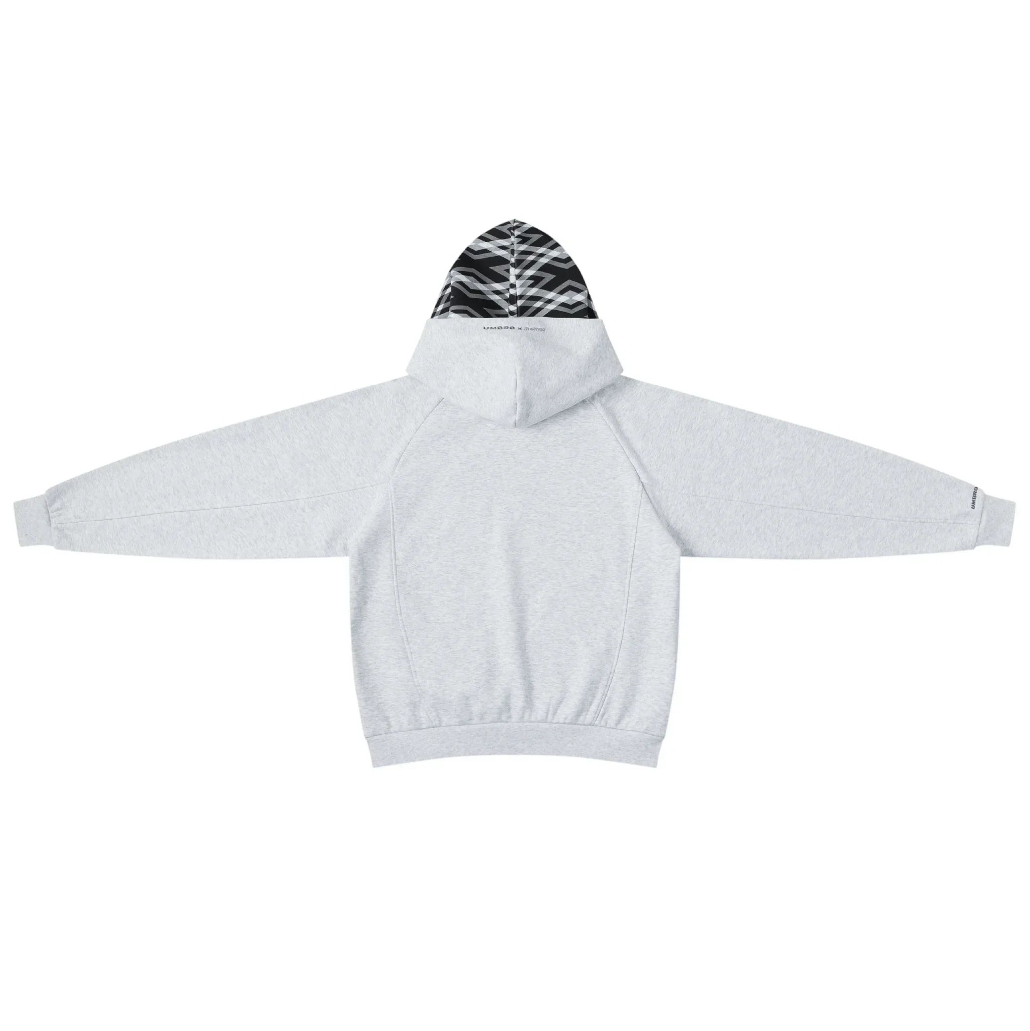 Mertra x Umbro Warm Up Hood (Grey) Back View