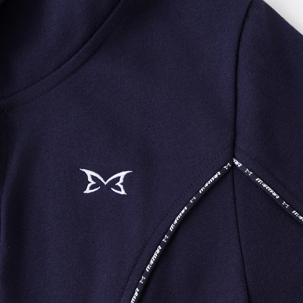 MERTRA WOMEN’S PIPING TOP (NAVY)