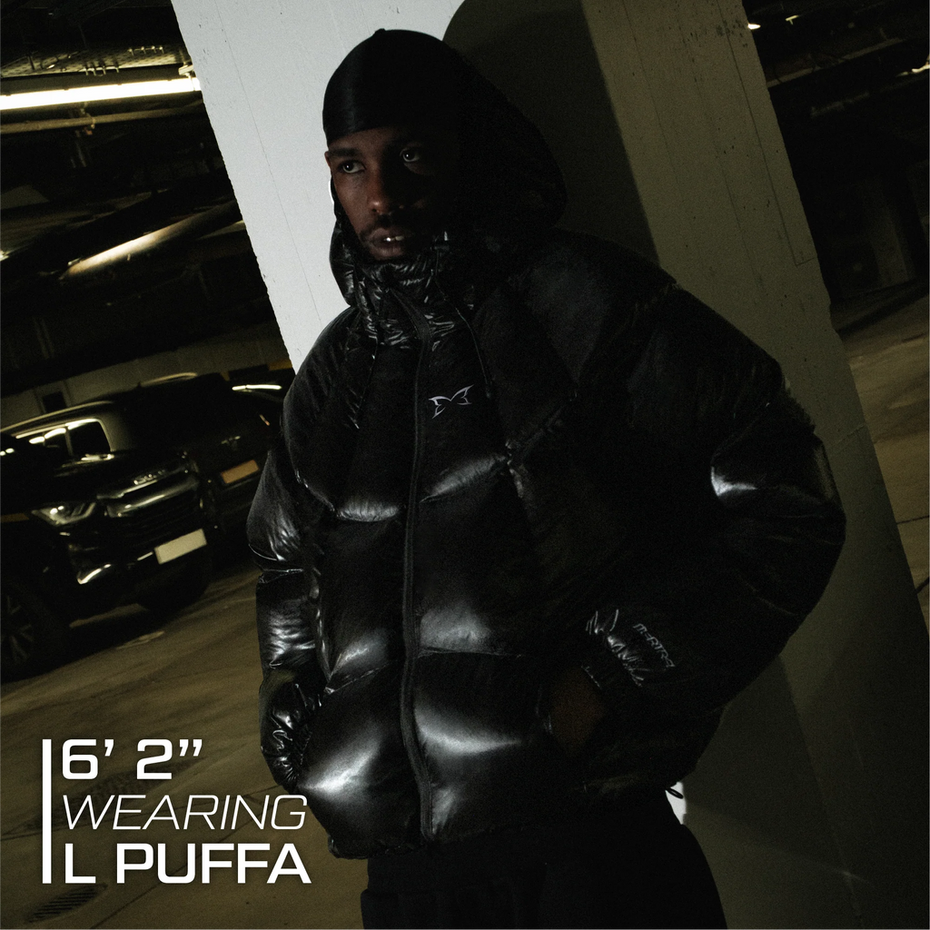 MERTRA GRID PUFFER JACKET (BLACK)